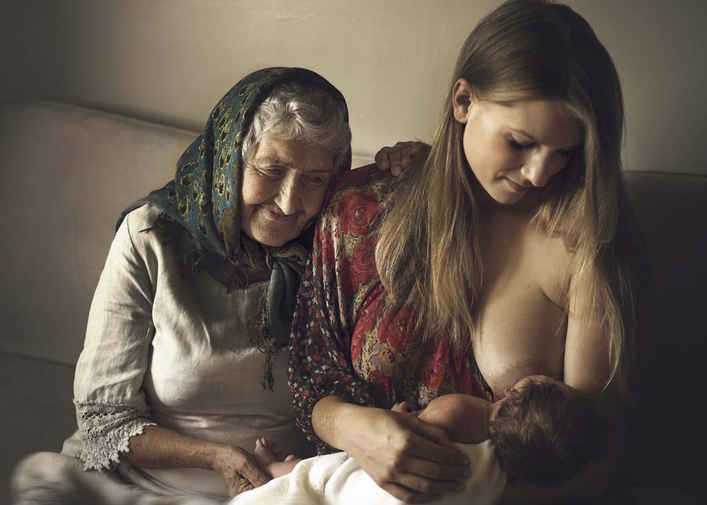 beautiful girls breastfeeding