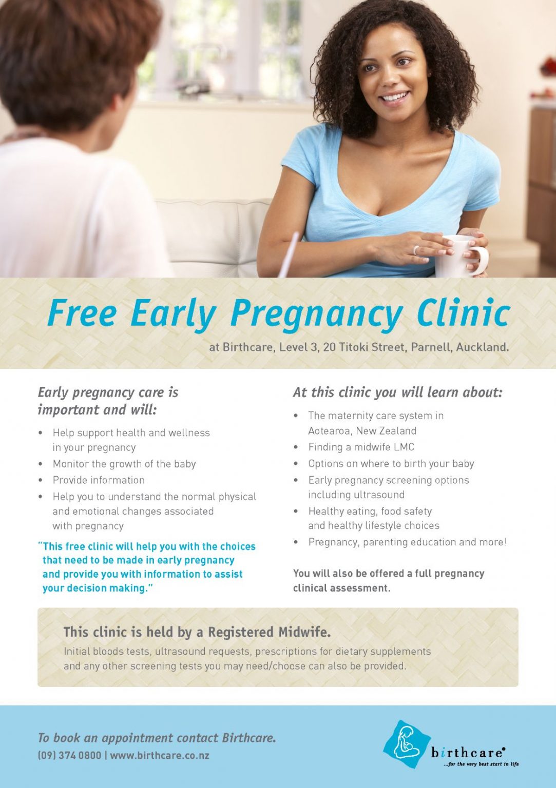 Birthcare: Free Early Pregnancy Clinic - The Natural Parent Magazine